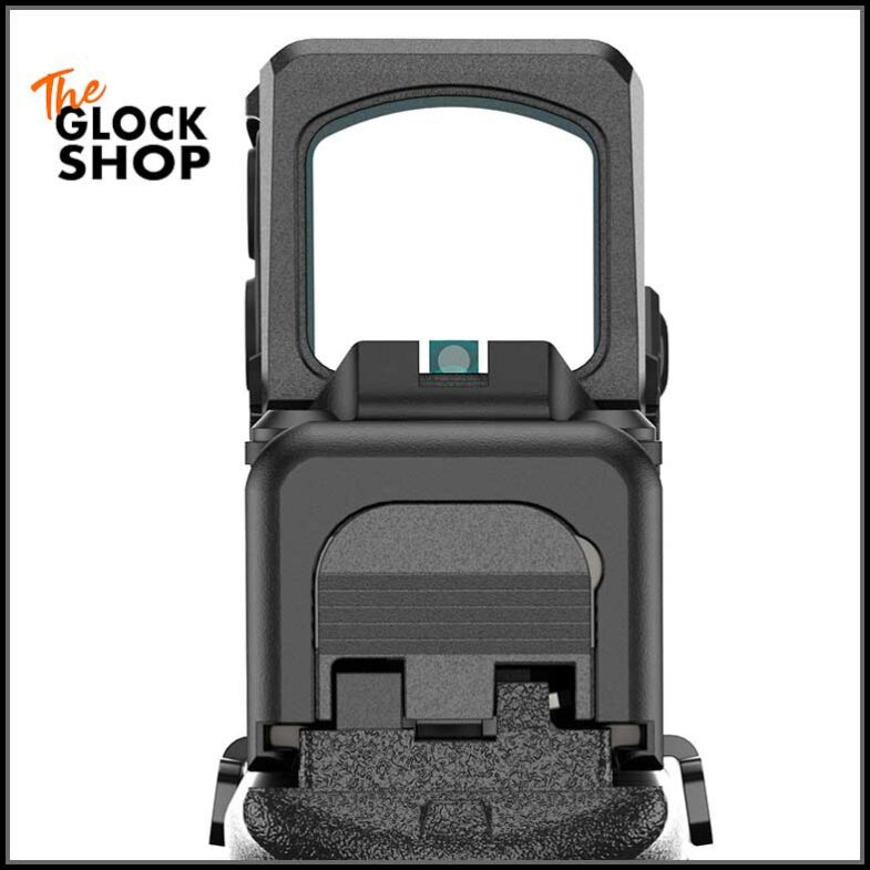 Close up Glock 19 COA rear sight