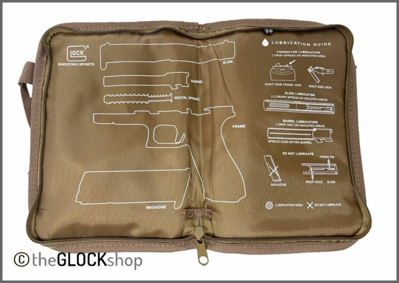 Glock Single Pistol Pouch Inside View Coyote